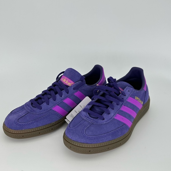 Adidas Youth Handball Spezial Originals Size 4 J Gs Purple IH8009 New Pink Gum - Picture 2 of 6